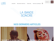 Tablet Screenshot of labandesonore.com